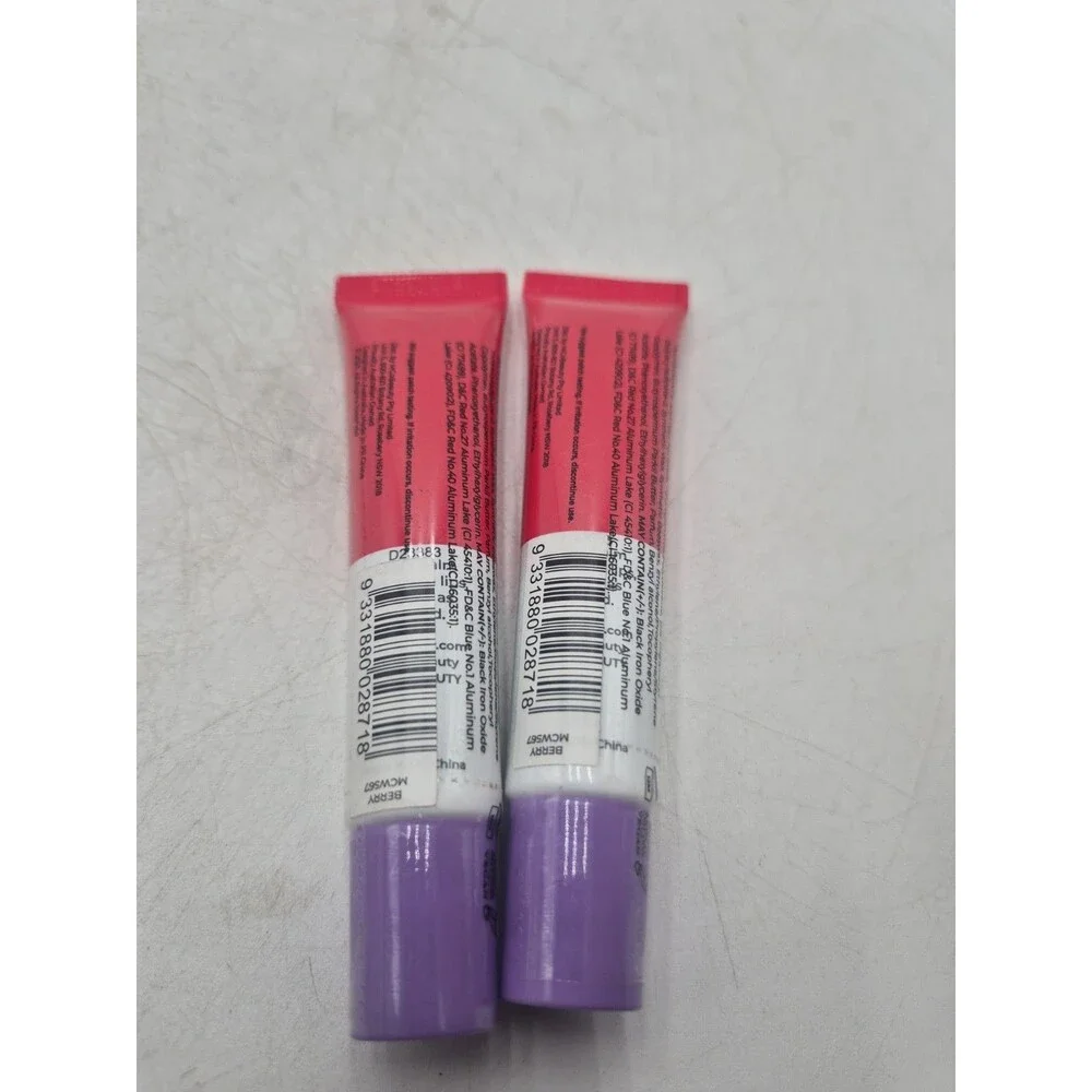 MCoBeauty Luscious Butter Lip Balm Shimmer Berry Shea Vitamin E Lot Of 2